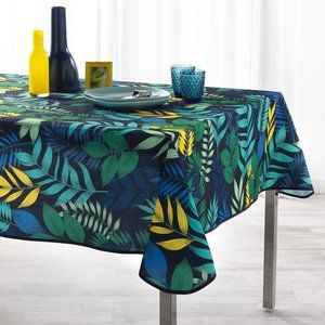 60" SQUARE PALMA MARIN BLUE PROVENCE TABLECLOTH